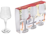 Набор бокалов для вина, 3 шт., 295 мл, 190х79 мм, серия Splash, DIAMOND (SW133A-40) - фото