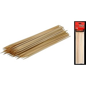Набор шпажек-Шампуровв деревянных 100 шт. 25 см  Арт. 27491 - фото